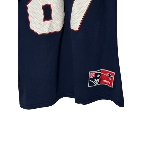 Gronkowski NFL Cotton Shirt Mens Size Large Blue New England Patriots Pullover - Picture 4 of 8
